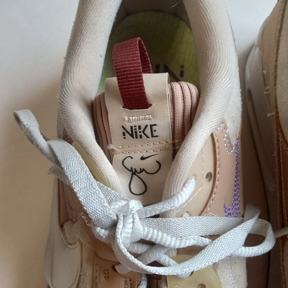 SOLDNike Air Max 90 Futura Serena Williams Sanddrift White Hemp Sneakers - Picture 5 of 11